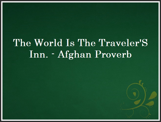 The World Is The Traveler