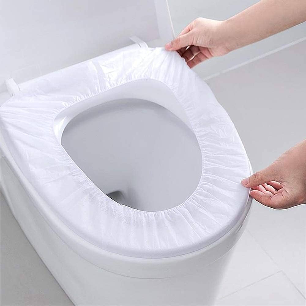 SHOPECOM Disposable Toilet Seat Cover, Non-Woven Fabric Travel Toilet Seat  Cover Avoid Direct Contact with Unhygienic Toilet Seats (Pack of 2 Pcs) :  Amazon.in: Health & Personal Care