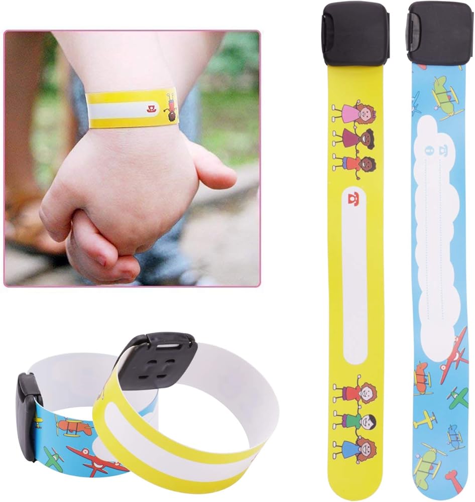 Child Safety ID Wristband, 12pcs Reusable&Waterproof Safety ID Bracelets  for Kids Anti-Lost Child Travel ID Bands for Children Field Trip&Outdoor  Activity : Amazon.ca: Baby