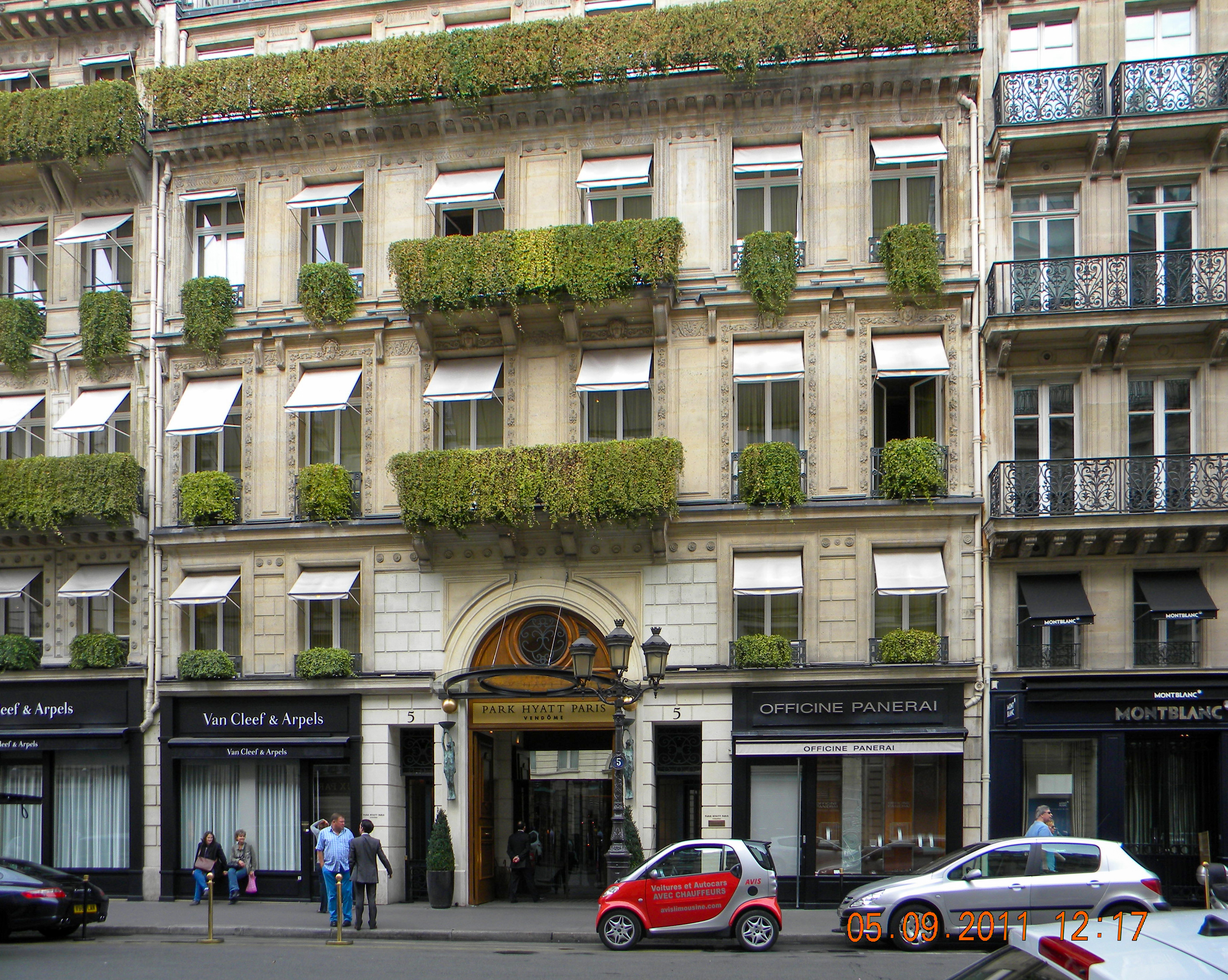 Park Hyatt Paris-Vendôme — Wikipédia